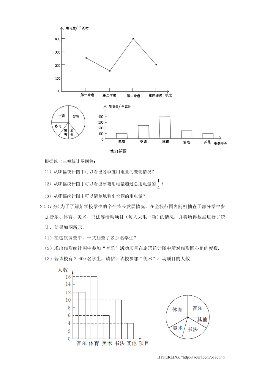 北师大版七年级数学上册第6章《数据的收集与整理》单元测试试卷及答案（4）