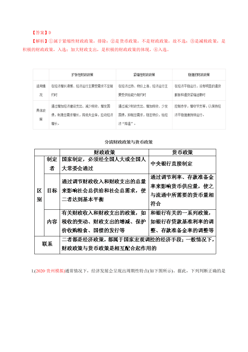 2020-2021学年高考政治纠错笔记专题03 收入与分配