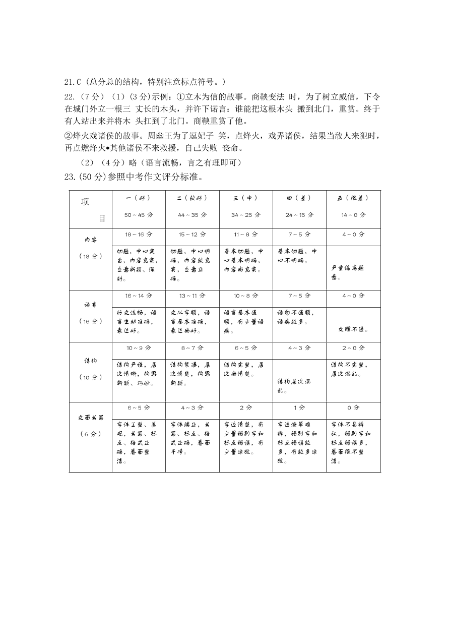 广西百色市田林、西林、凌云等六县2020-2021学年八年级上学期期中教学质量检测语文试题