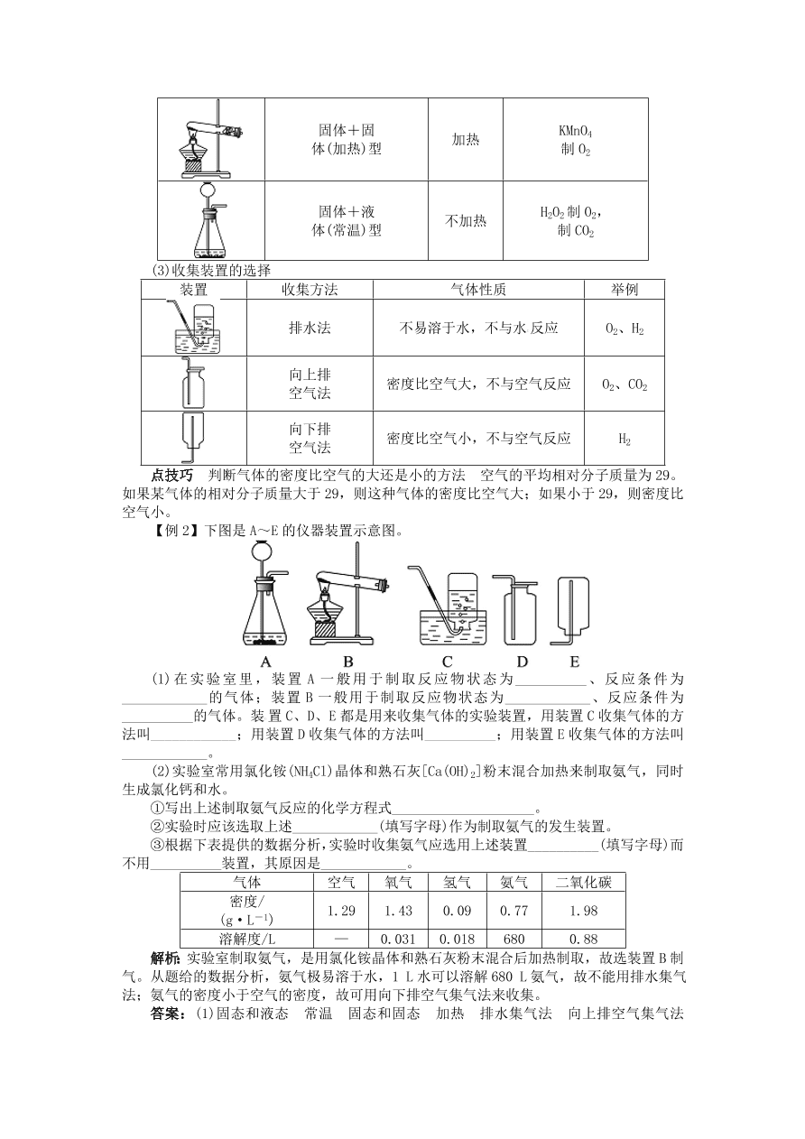  新人教版 九年级化学上册第六单元碳和碳的化合物课题2二氧化碳制取的研究习题 