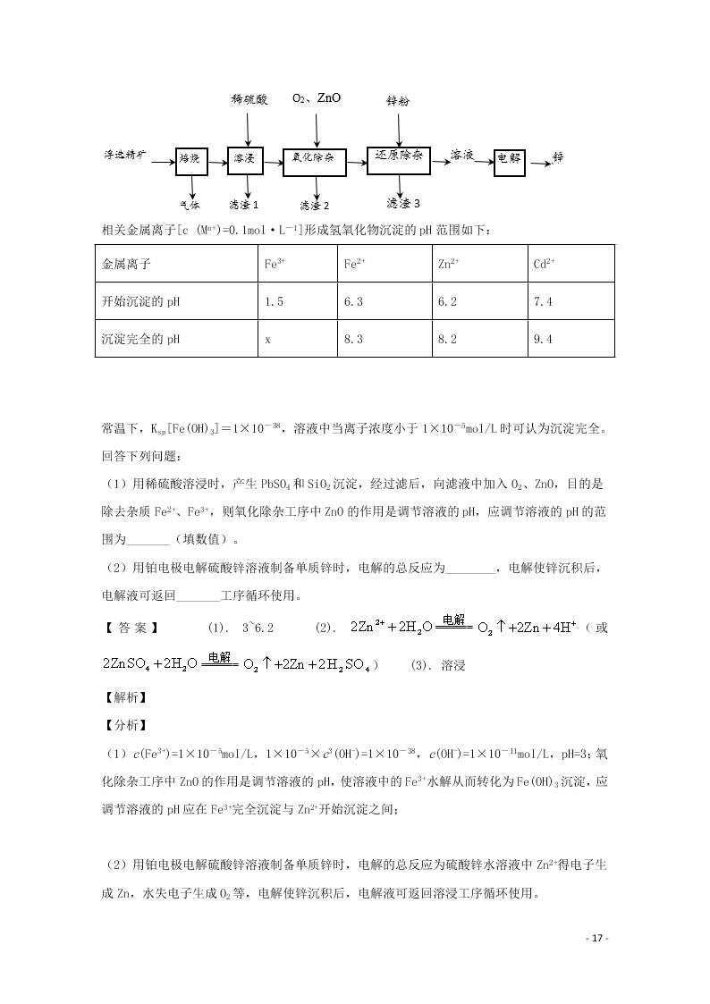 四川省眉山市2020学年高二化学上学期期末考试试题（含解析）