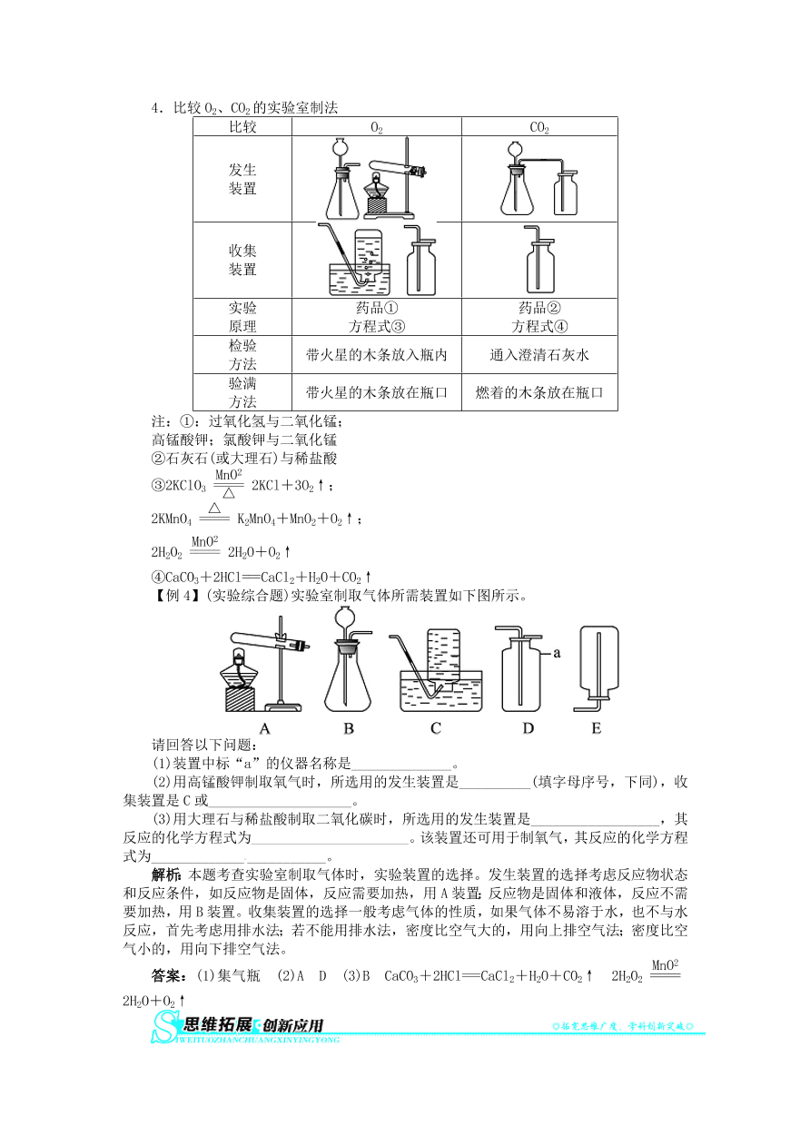  新人教版 九年级化学上册第六单元碳和碳的化合物课题2二氧化碳制取的研究习题 