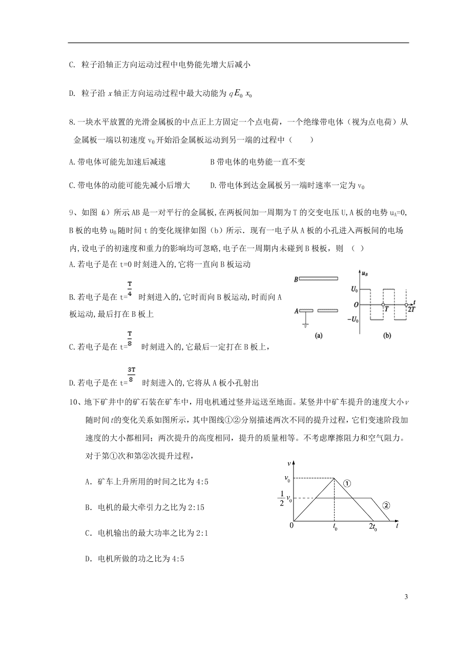 湖南省邵东县第一中学2020-2021学年高二物理上学期期中试题