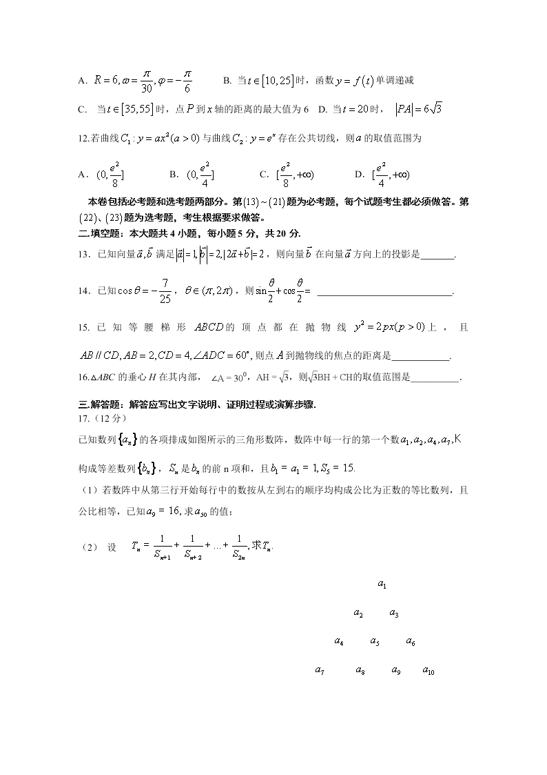 福建省2020届高三数学（理）考前冲刺适应性模拟卷（二）（Word版附答案）