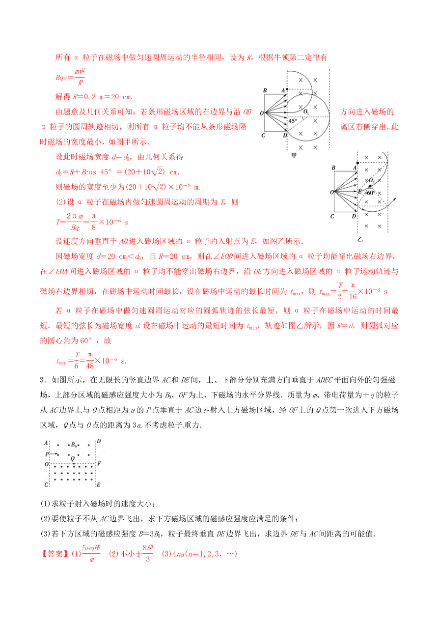 2020-2021年高考物理重点专题讲解及突破10：磁场