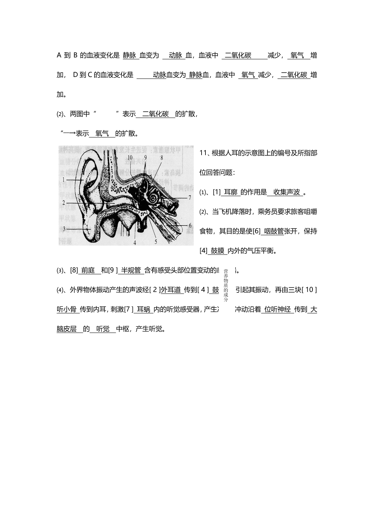 暑期预习衔接2020初一上学期生物全册知识点总结（pdf版）