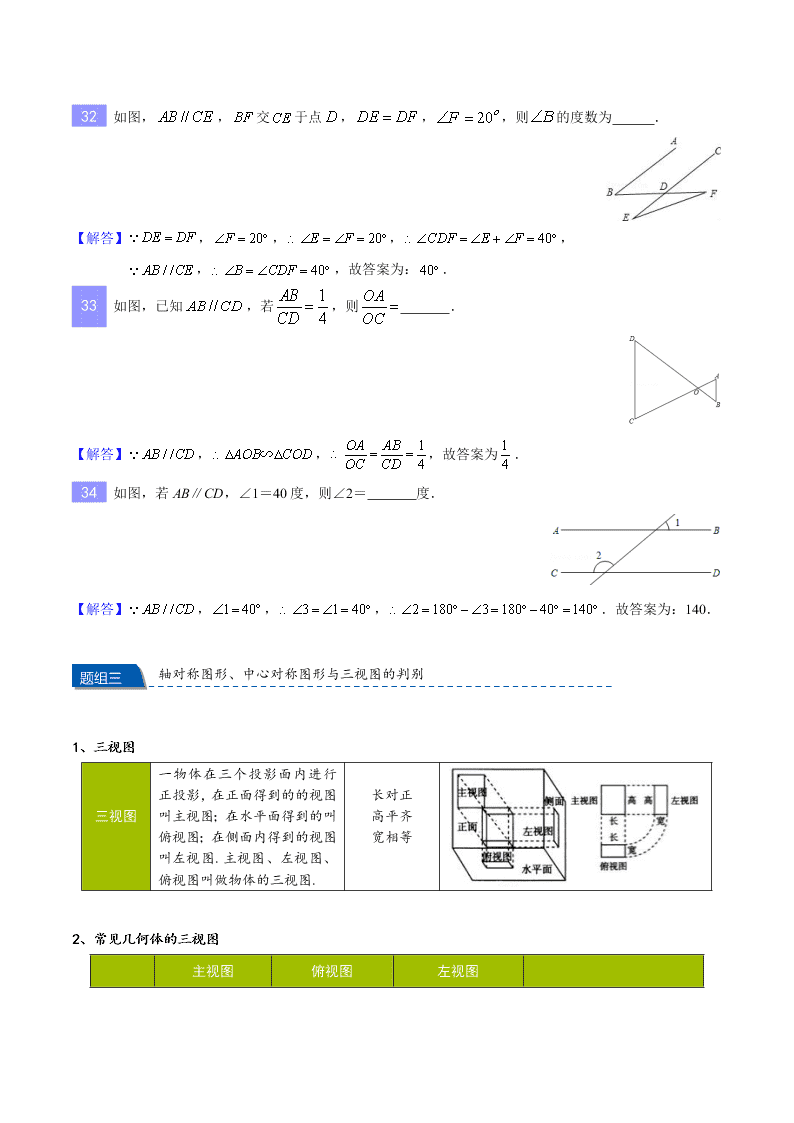 2020-2021年中考数学重难题型突破：选择填空专项突破