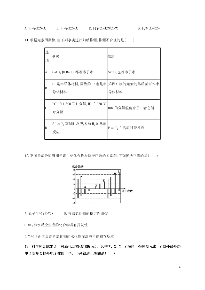 黑龙江省哈尔滨师范大学青冈实验中学校2020-2021学年高二化学上学期开学考试试题（含答案）