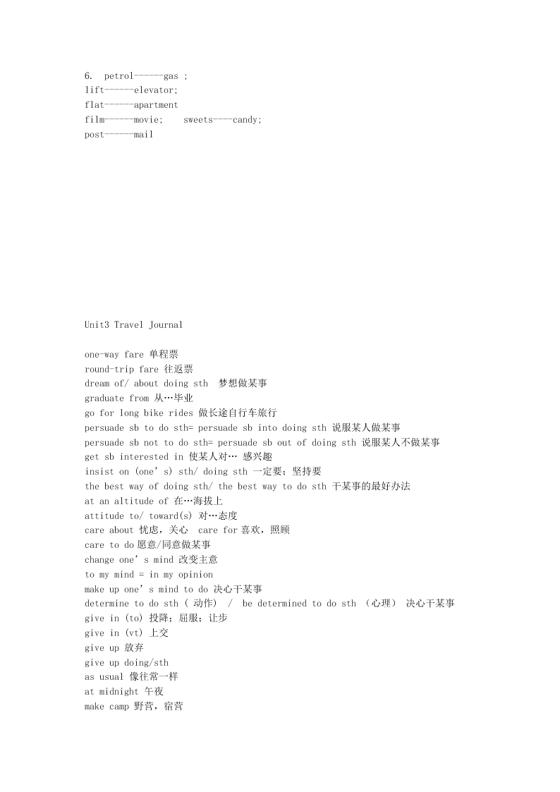 2020高一上学期英语重点知识点精编