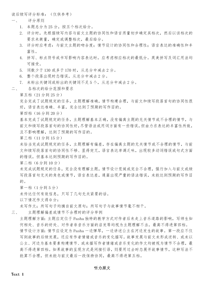 江苏省扬州市2019-2020高二英语下学期期末调研试题（Word版附答案）