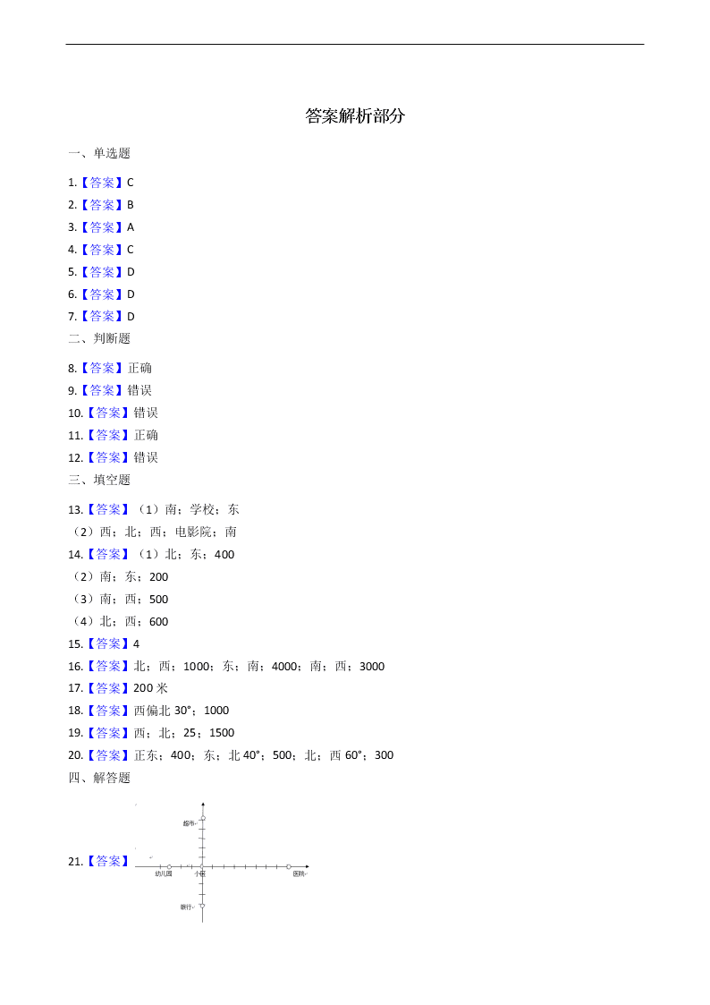 人教版六年级上册数学第二单元测试卷（含答案）