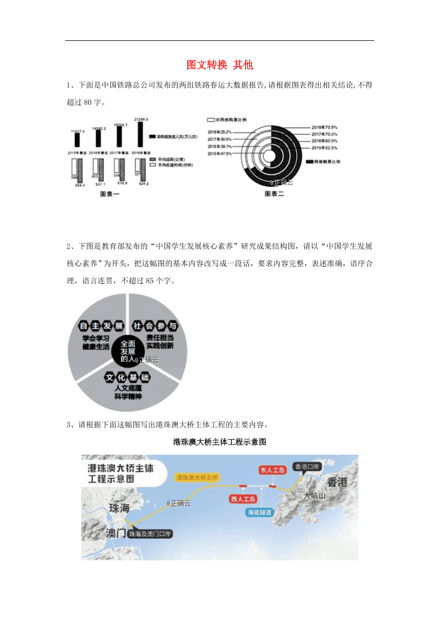 2020届高三语文一轮复习知识点30图文转换其他（含解析）