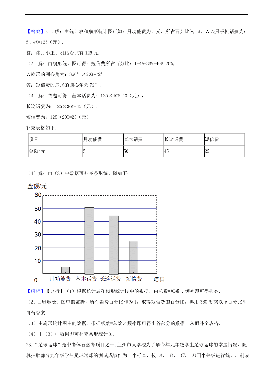 中考数学专题复习卷：数据的整理与分析（含解析）