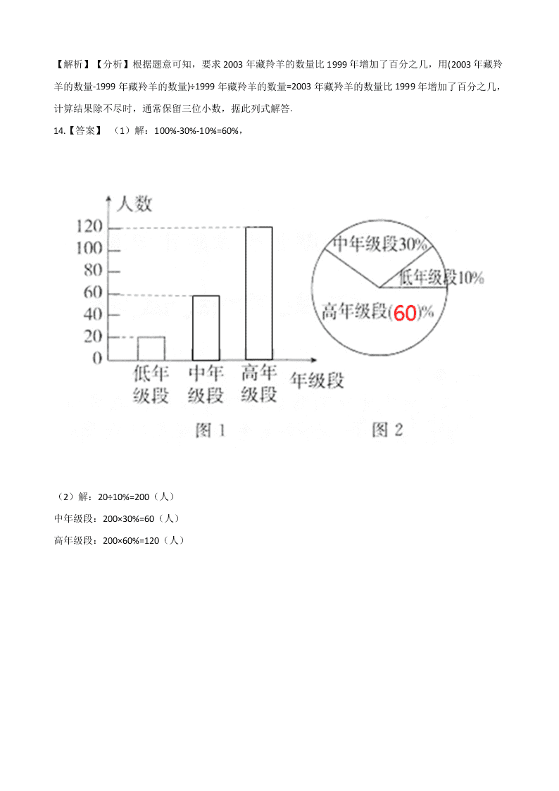 冀教版六年级上册数学《百分数》单元检测试卷