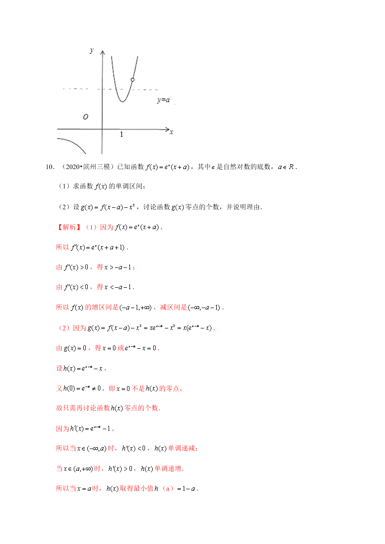 2020-2021学年高考数学（理）考点：导数与函数的单调性