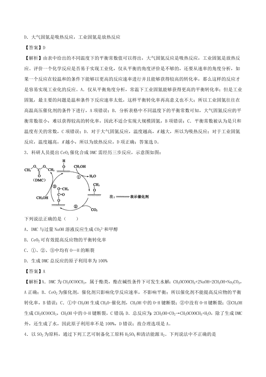 2020-2021年高考化学精选考点突破17 化学原理综合