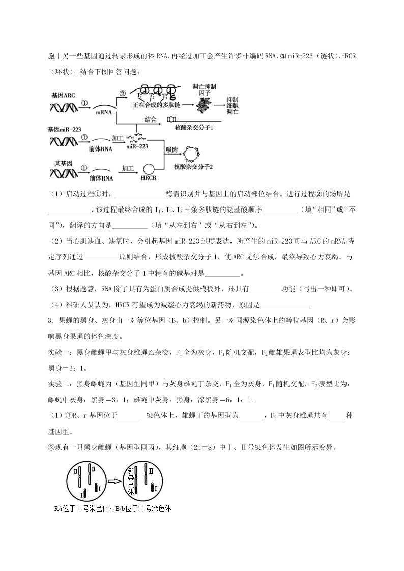 山东省济南市历城二中2020-2021高二生物上学期开学试题（Word版附答案）