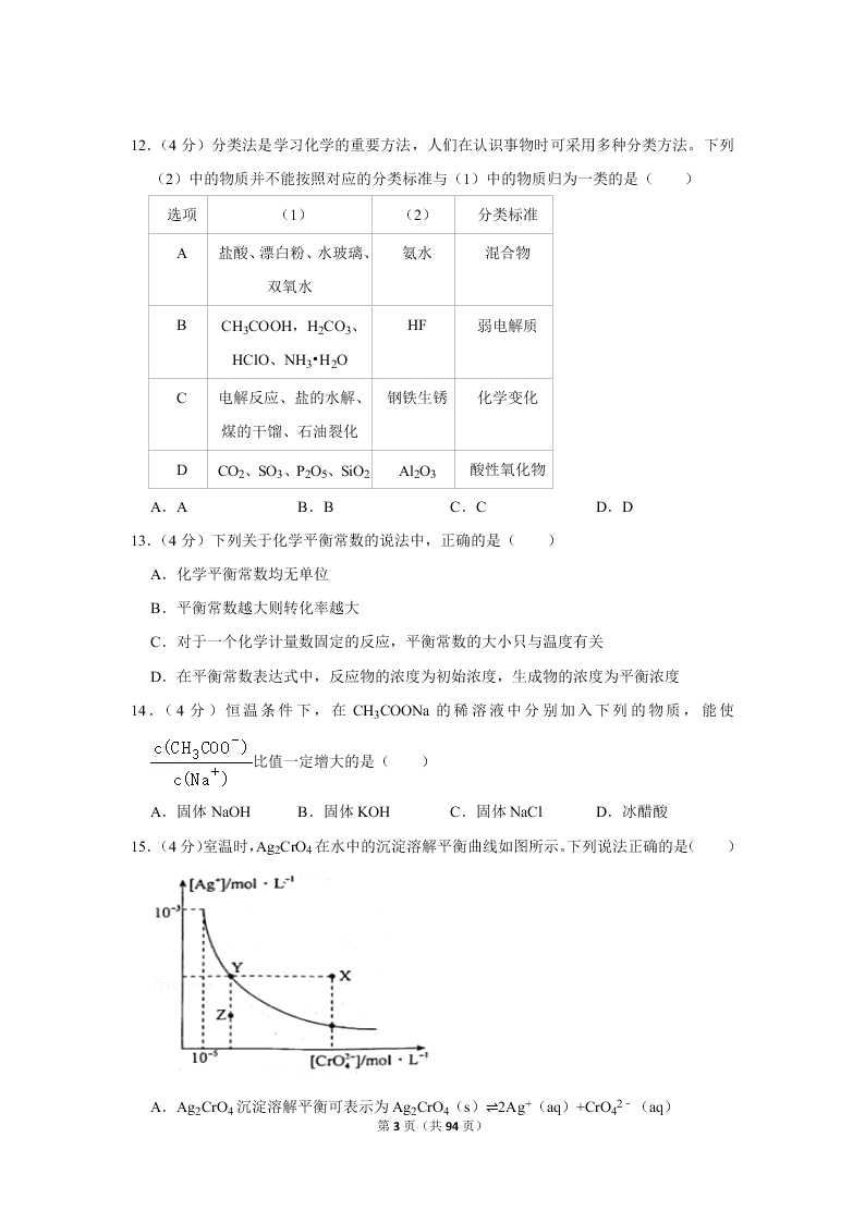 2020届山东新高考化学仿真试卷（2）（Word版附解析）