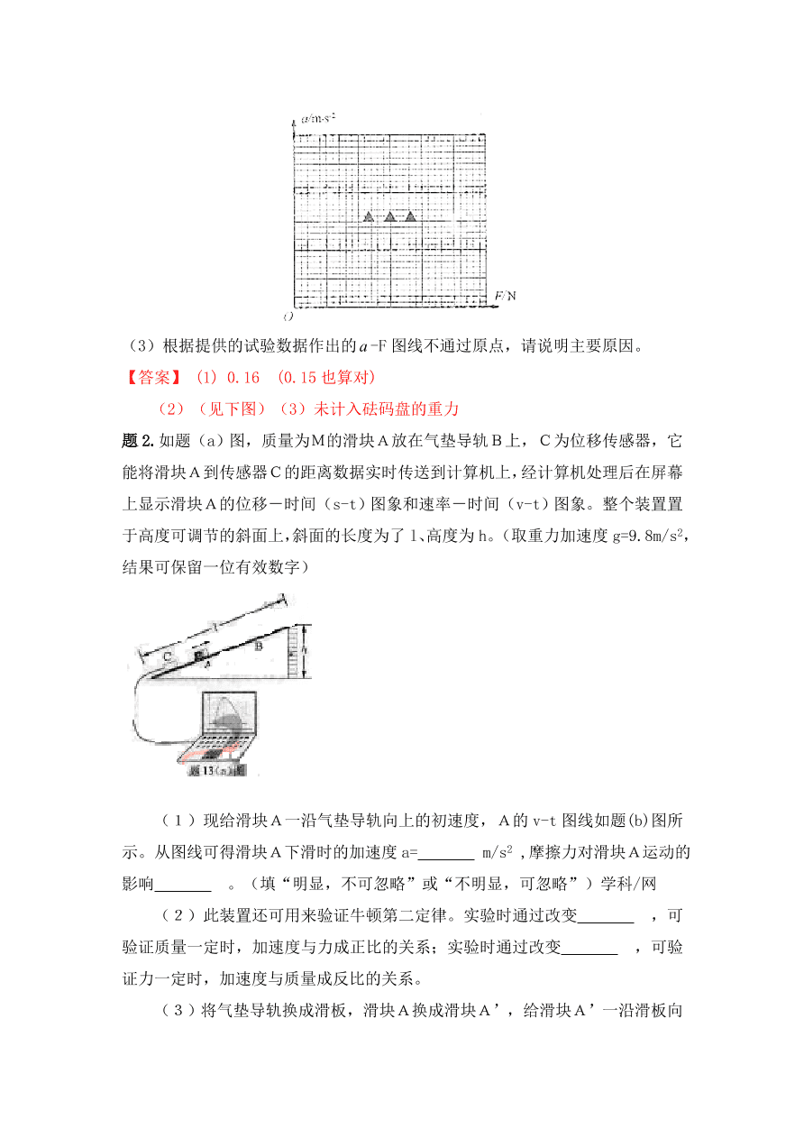 2020-2021年高考物理实验方法：控制变量法