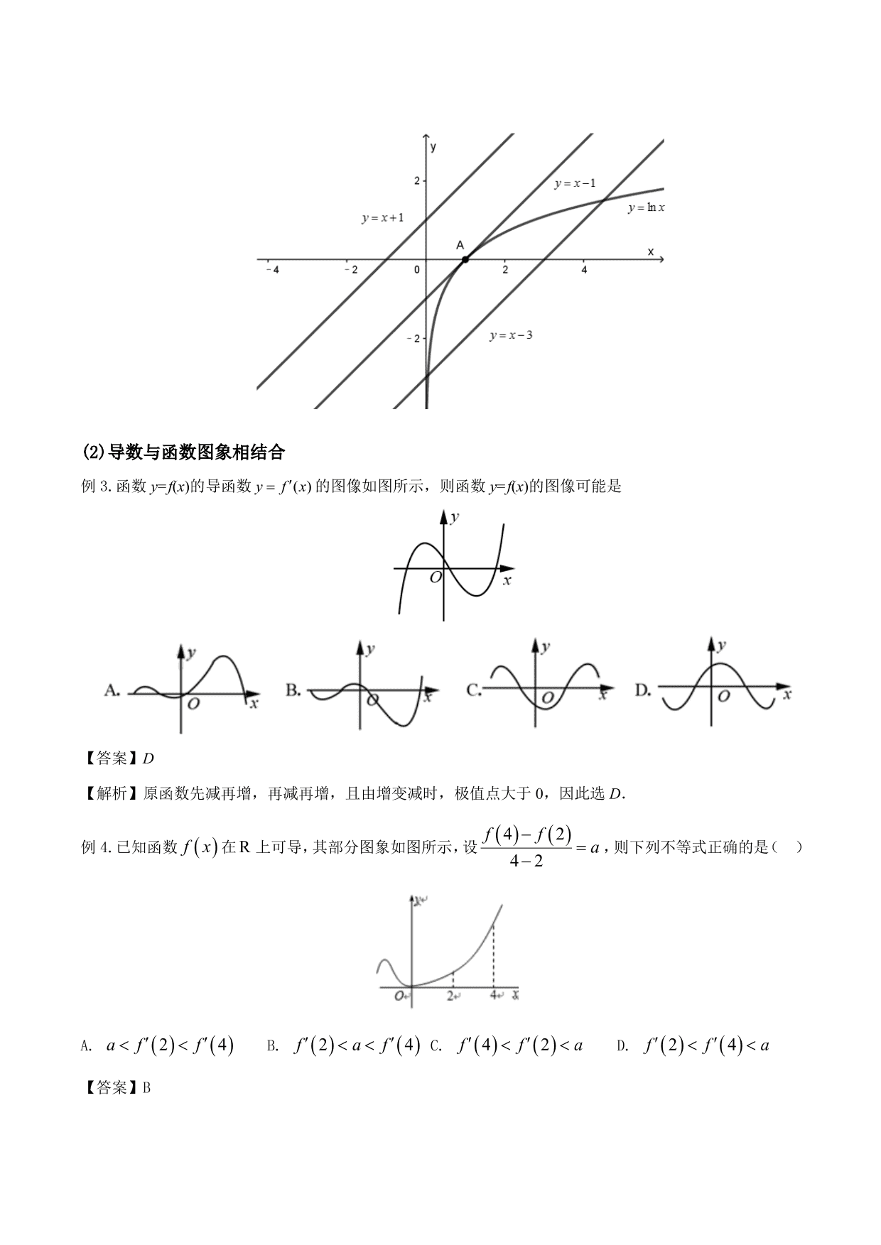 2020-2021年新高三数学一轮复习考点 导数的概念及其几何意义（含解析）