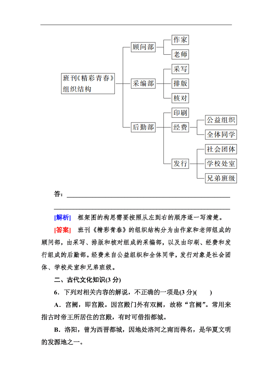 高考语文冲刺三轮总复习 保分小题天天练19（含答案）