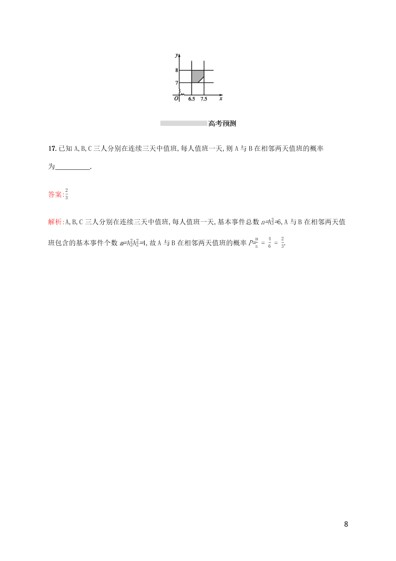 2021高考数学一轮复习考点规范练：61古典概型与几何概型（含解析）