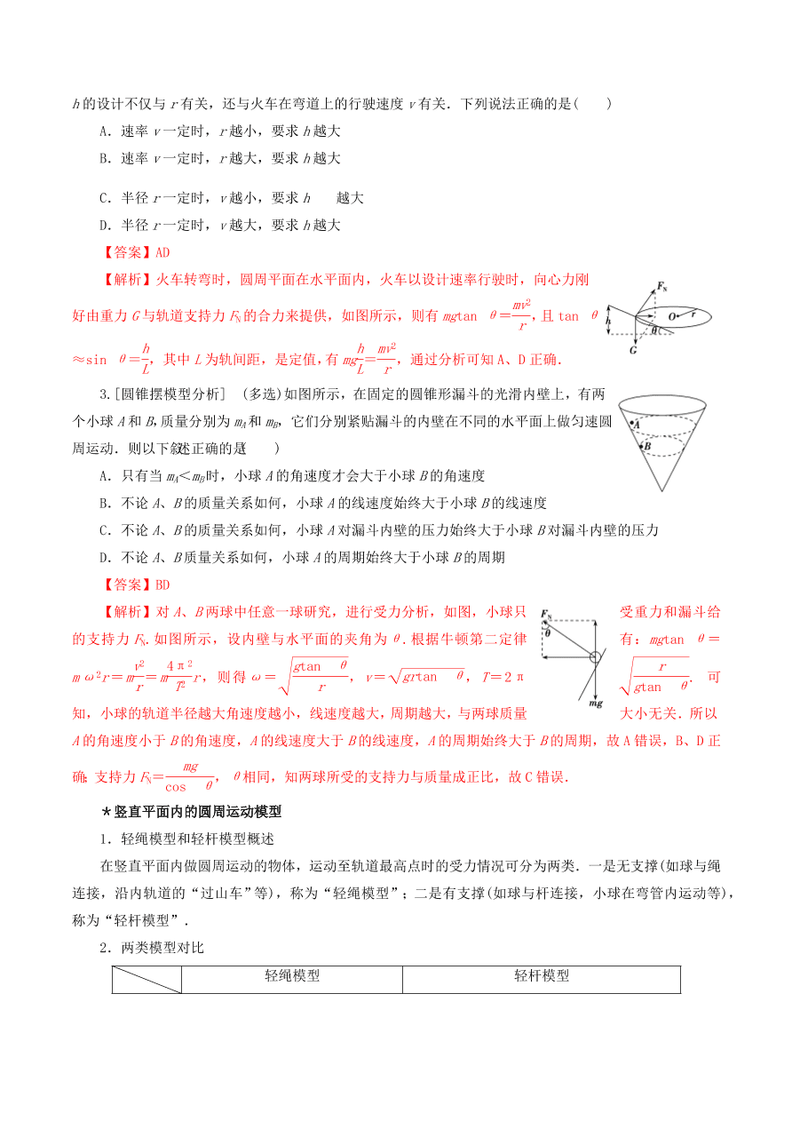 2020-2021年高考物理重点专题讲解及突破04：曲线运动