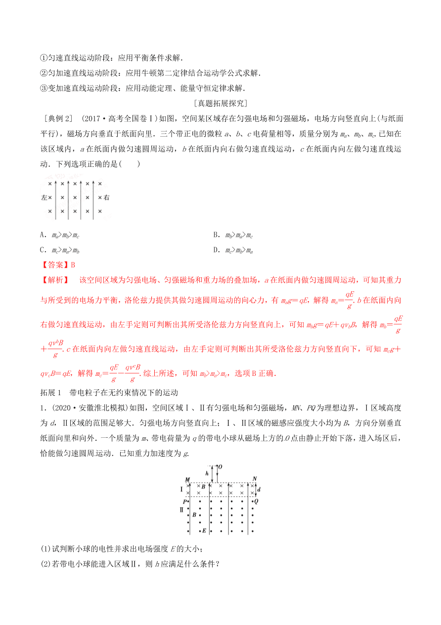 2020-2021年高考物理重点专题讲解及突破10：磁场