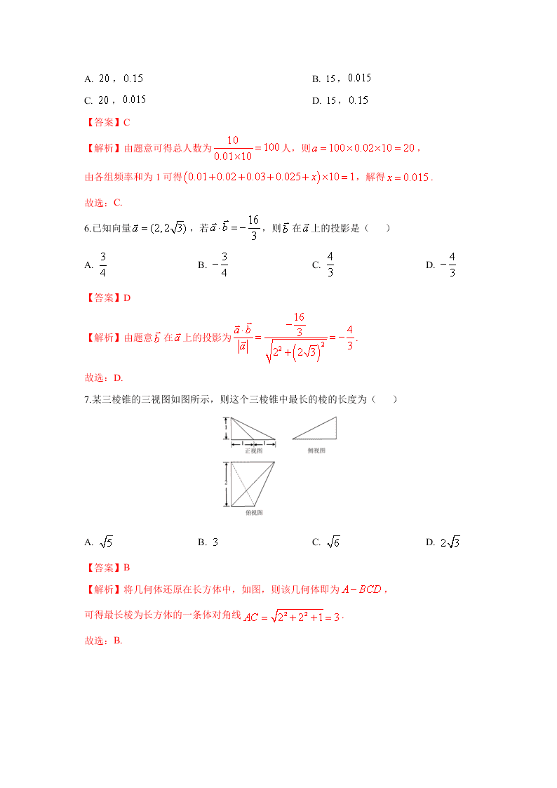 2020年北京高考数学猜题卷（二）（Word版附解析）