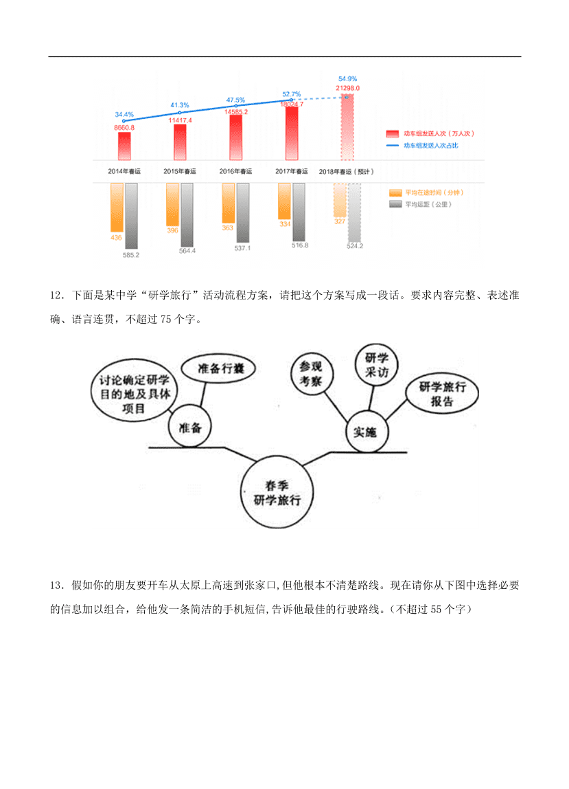 高考语文一轮单元复习卷 第六单元 图文转换 B卷（含答案）