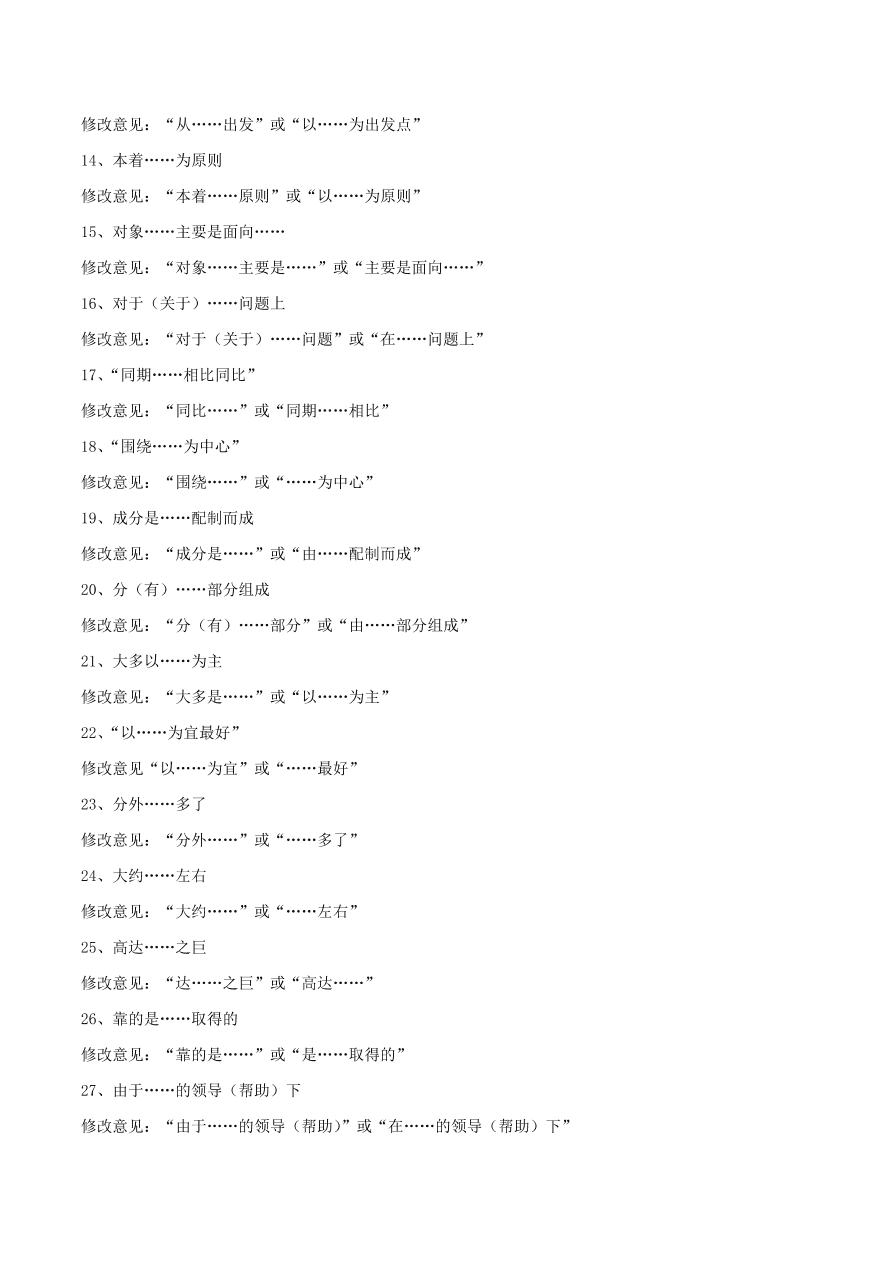 2020-2021学年高考语文一轮复习易错题40 语言表达之不明病句类型及辨析方法