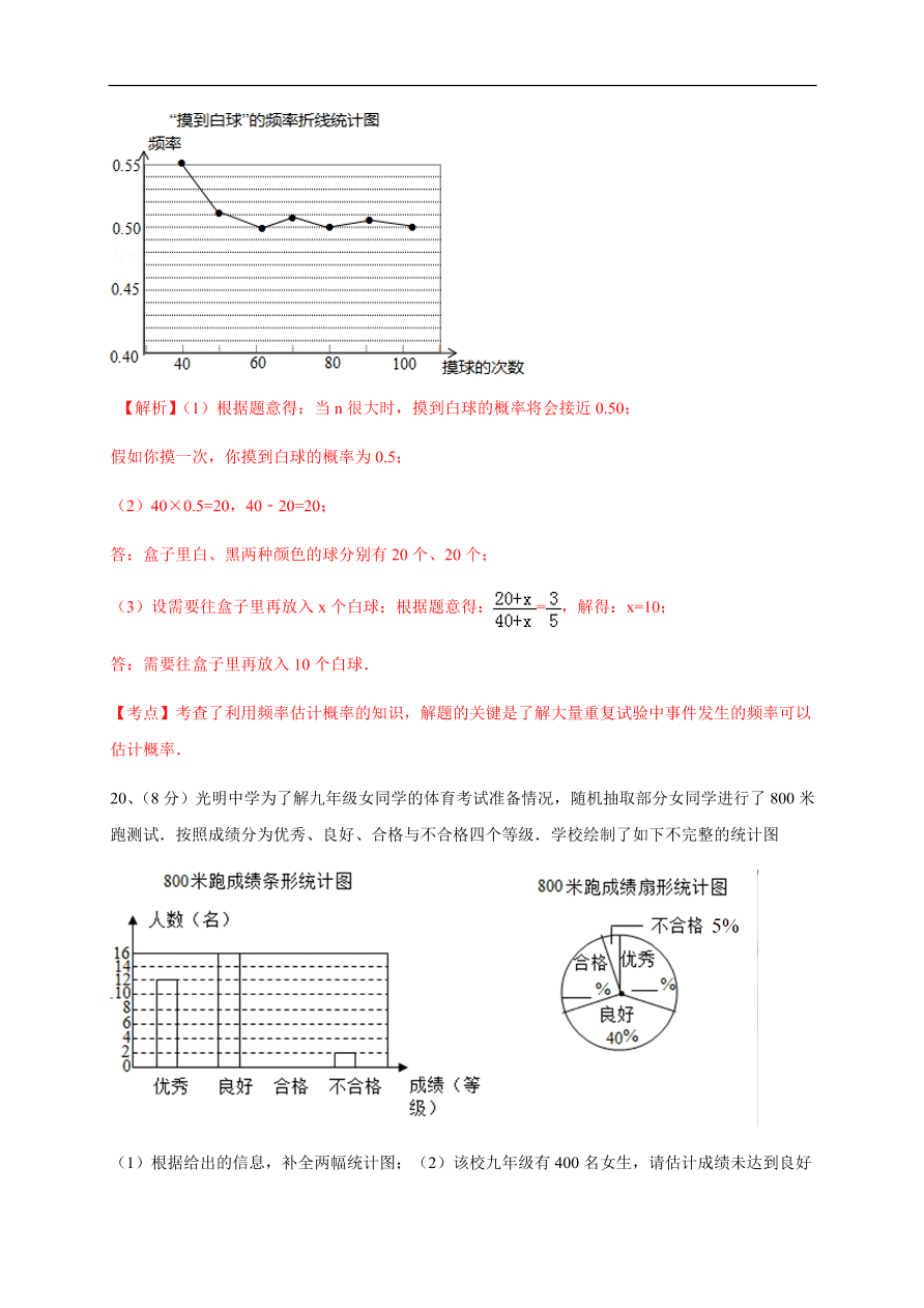 2020-2021学年初三数学第二十五章 概率初步（基础过关）