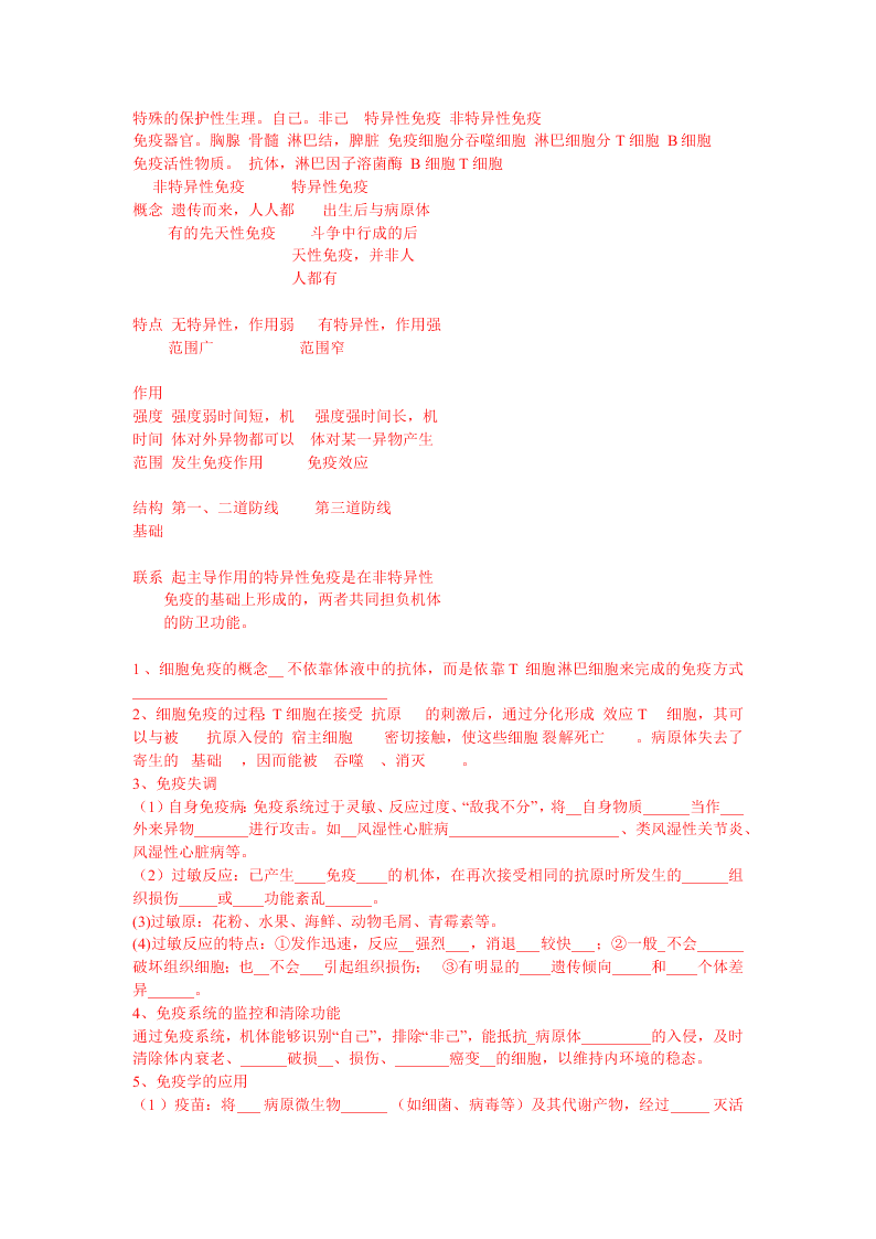 2020-2021年高考生物一轮复习知识点练习第02章 动物和人体生命活动的调节（必修3）