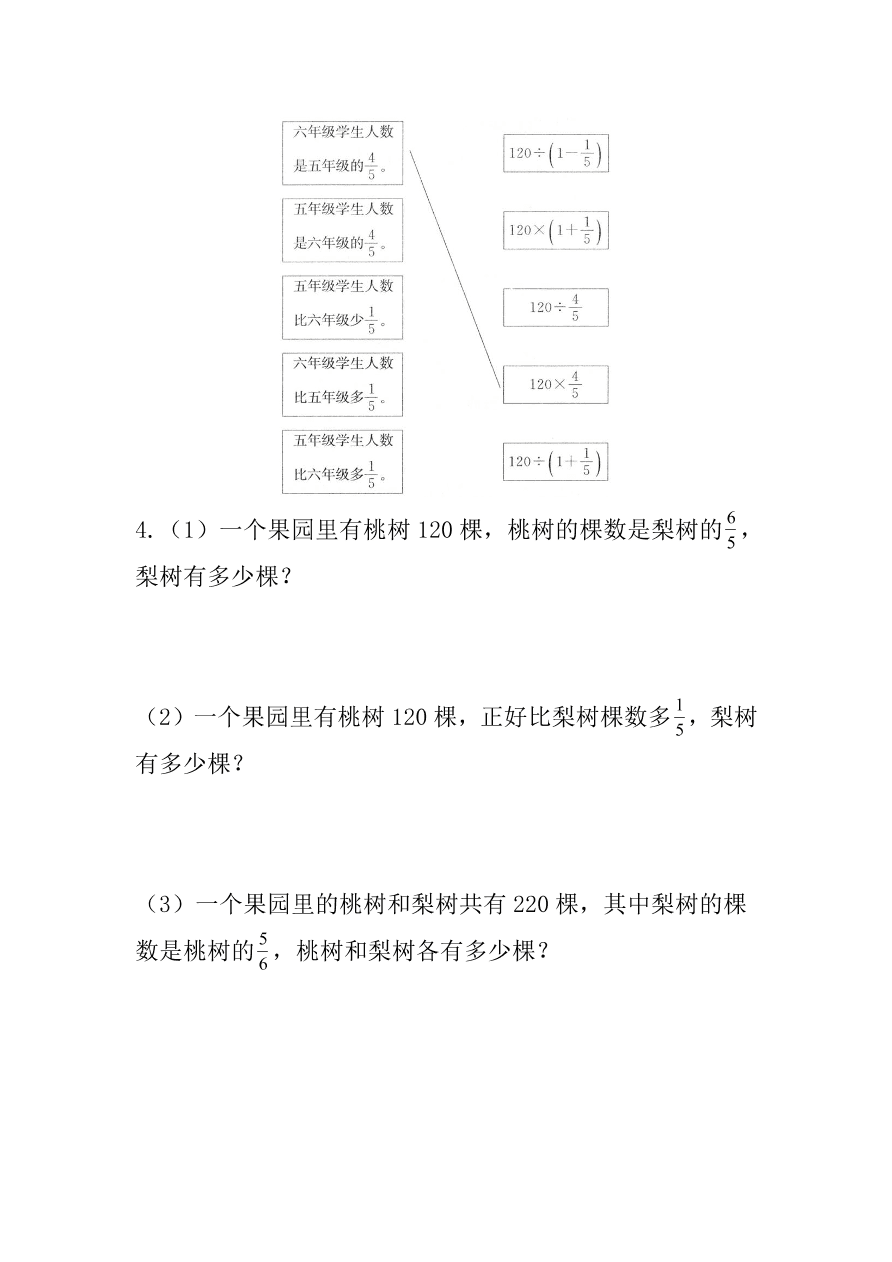 人教版六年级数学上册《分数除法》整理与复习题及答案（PDF）