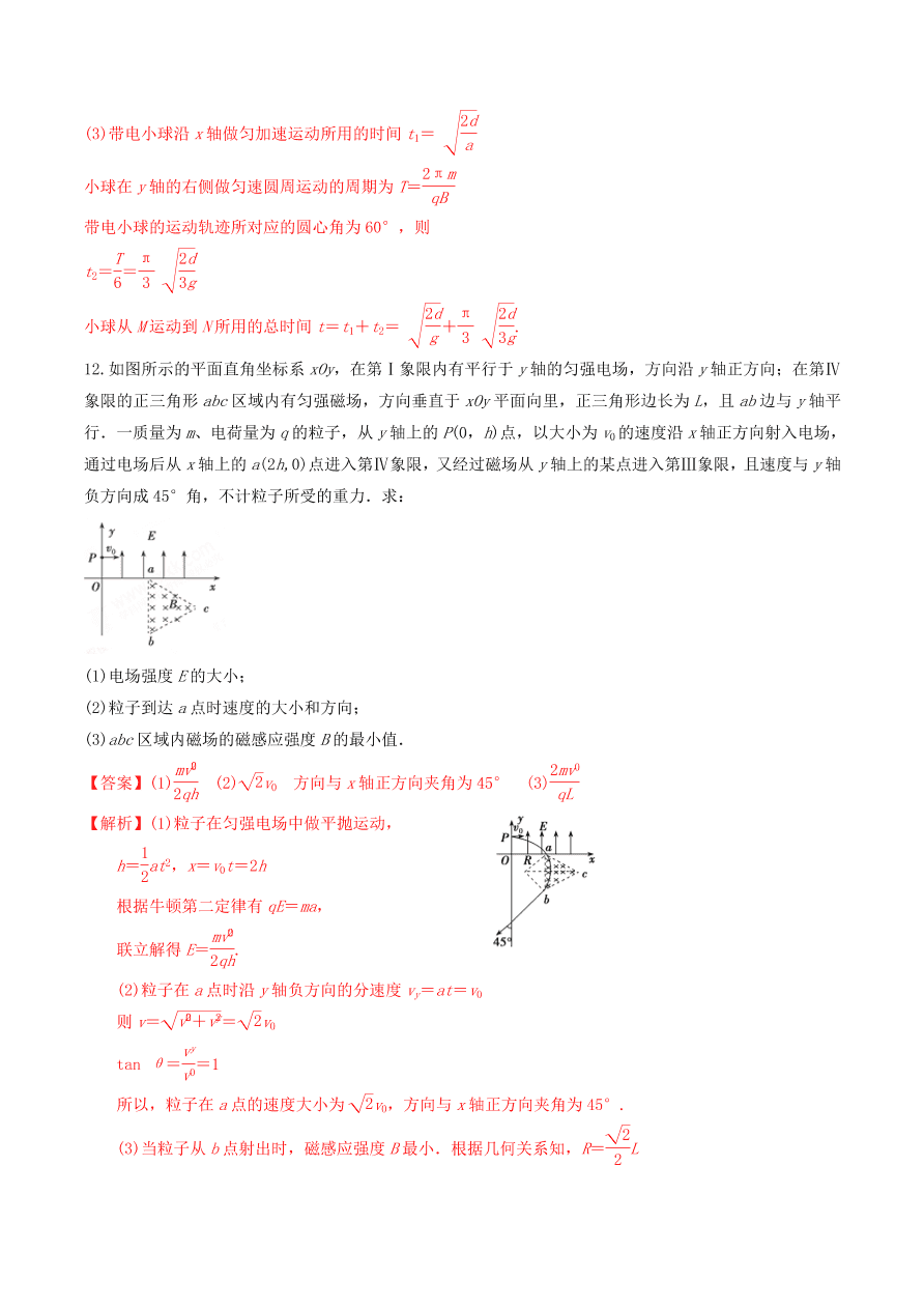 2020-2021年高考物理重点专题讲解及突破10：磁场