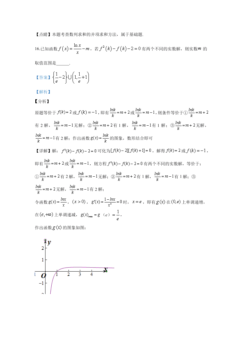 河北省石家庄市第二中学2020届高三数学（文）下学期模拟试题（Word版附解析）