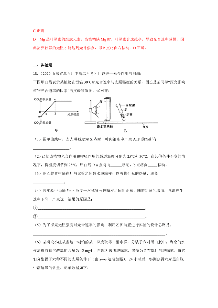 2020-2021学年高三生物一轮复习专题01 借助显微镜走近细胞（练）