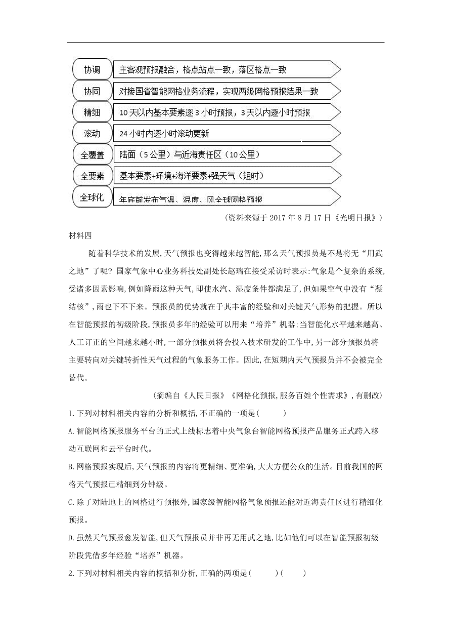 2020届高三语文一轮复习常考知识点训练26实用类文本阅读（含解析）