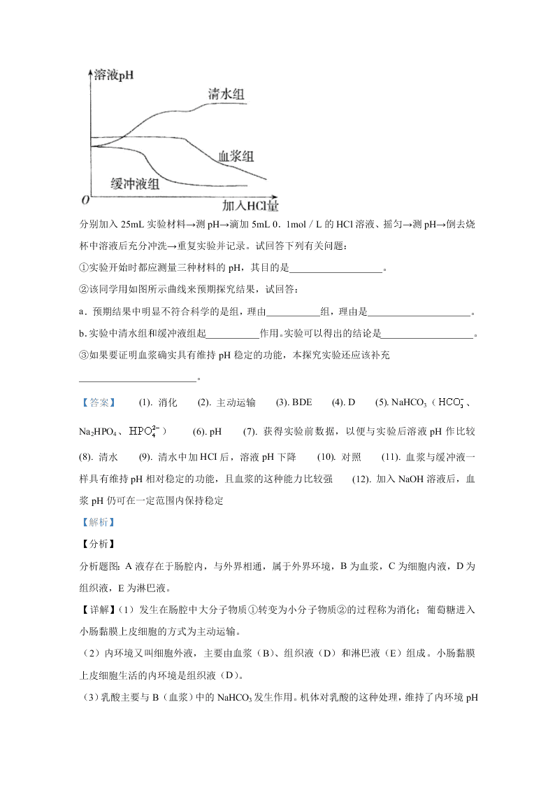 北京市海淀区首都师大附中2020-2021高二生物上学期第一次月考试题（Word版附解析）