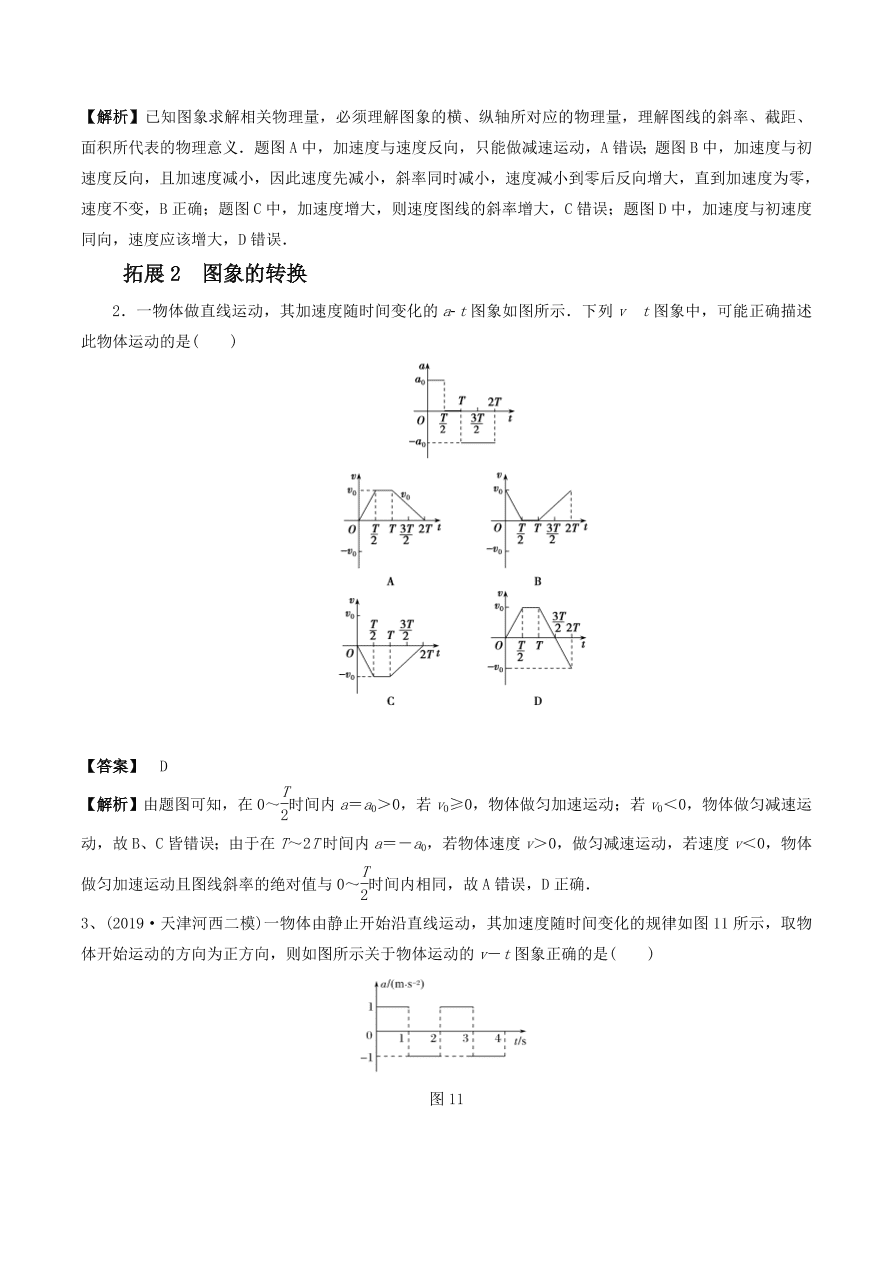 2020-2021年高考物理重点专题讲解及突破01：直线运动