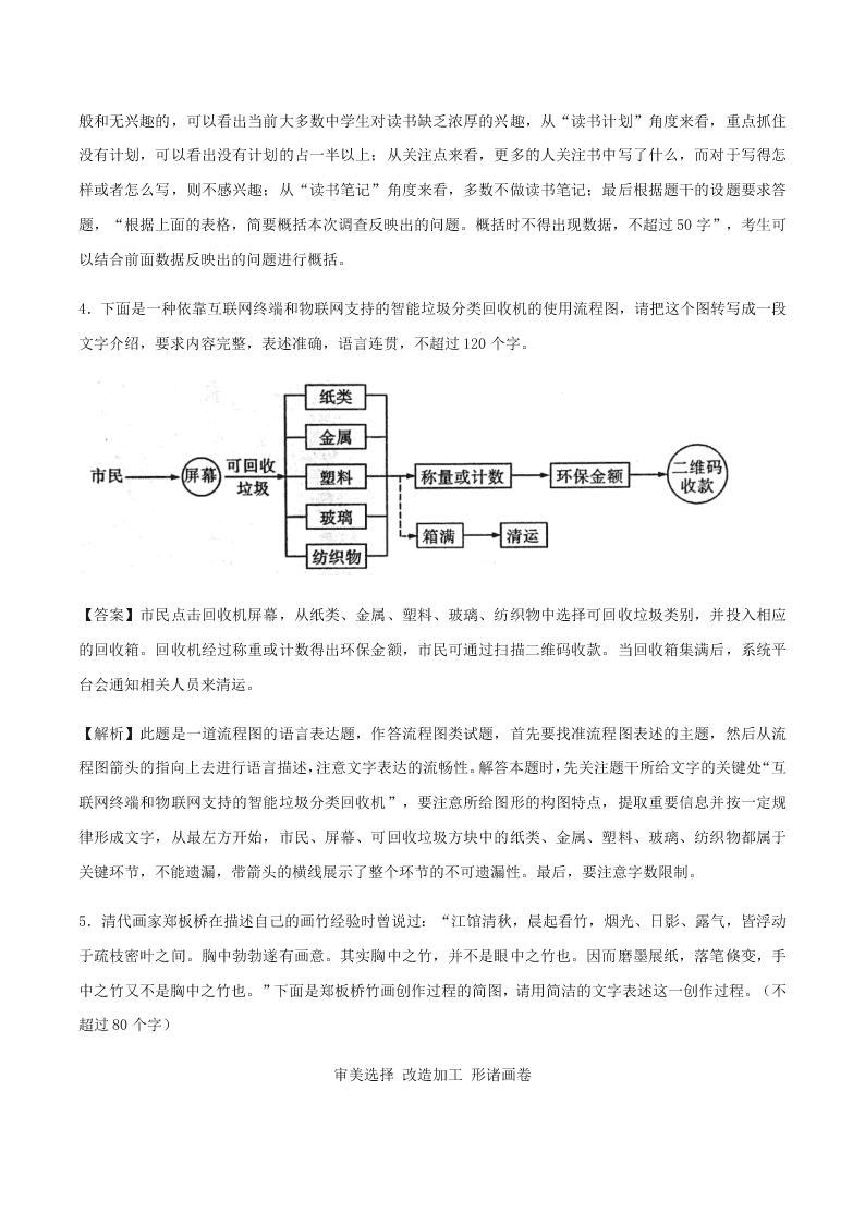 2020-2021学年统编版高一语文上学期期中考重点知识专题07  图文转换