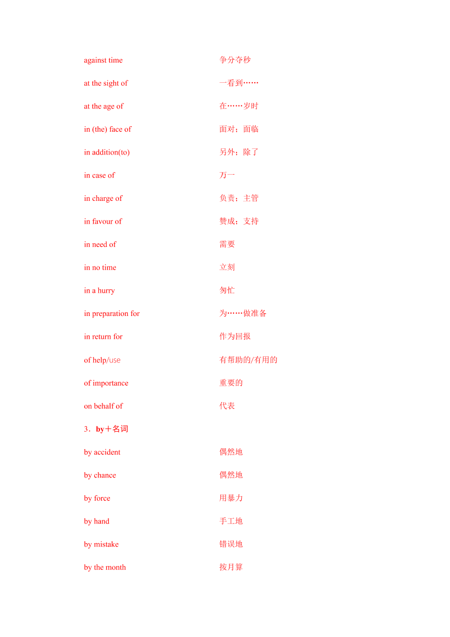 2020-2021学年高三英语一轮复习易错题07 介词和介词短语