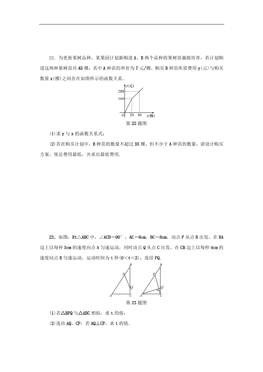 中考数学总复习阶段检测11思想方法运用试题（含答案）