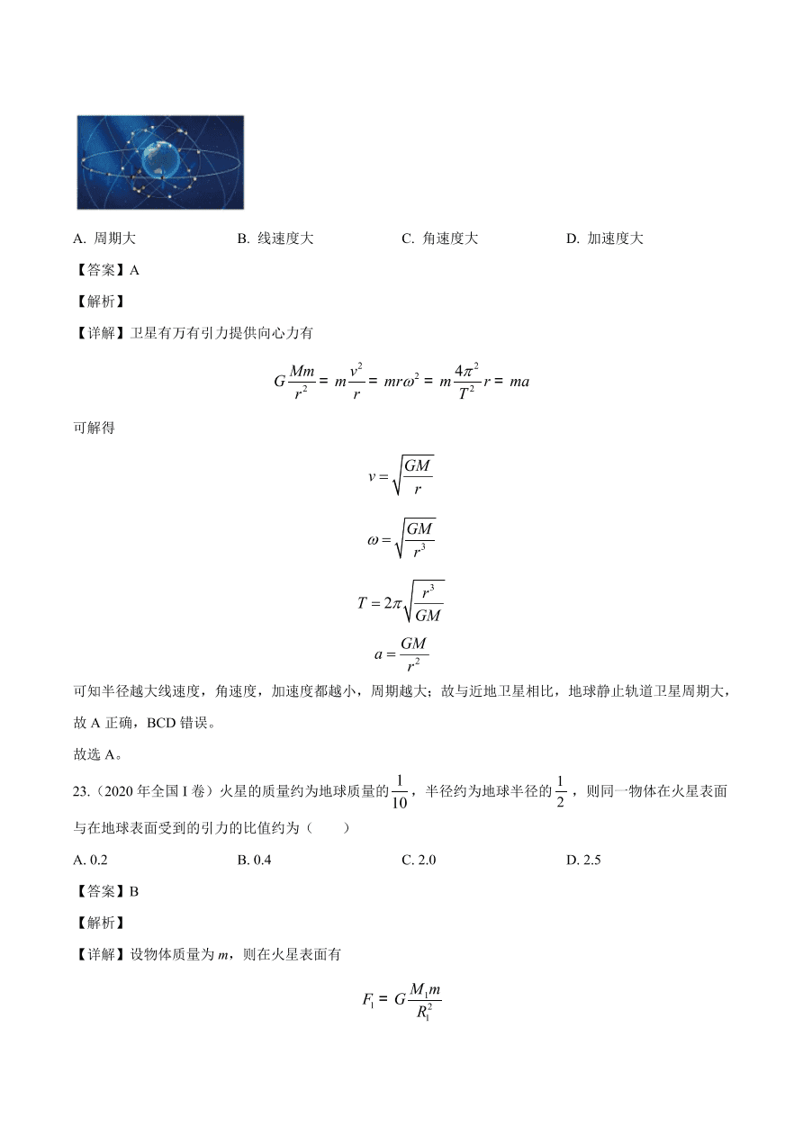 2021年高三物理选择题强化训练专题三 力学中的曲线运动