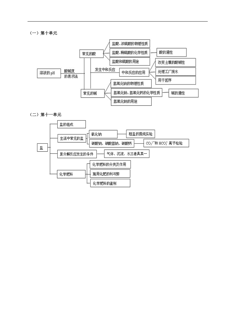 中考化学专题复习 酸碱盐练习