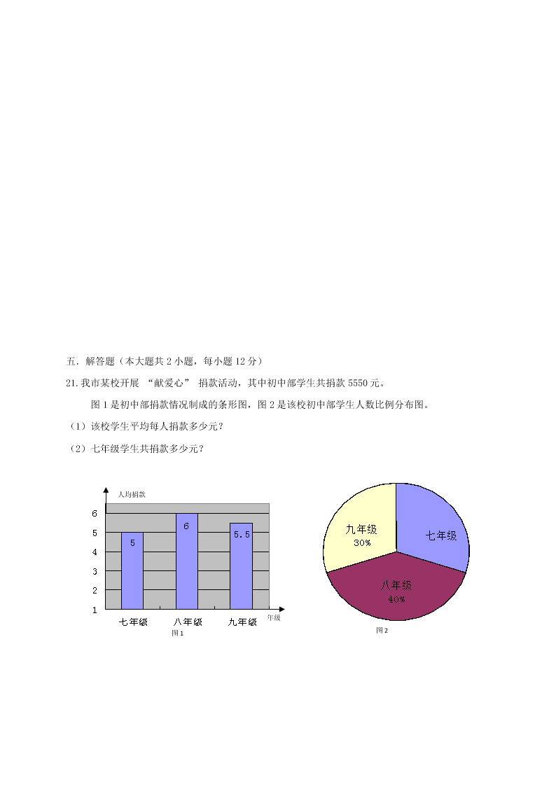 安徽省六安市七年级数学下学期入学试题