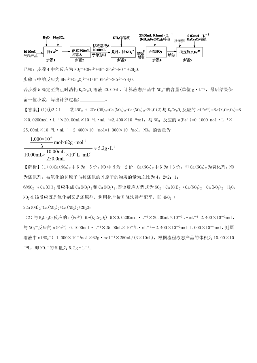 2020-2021年高考化学精选考点突破07 氧化还原反应