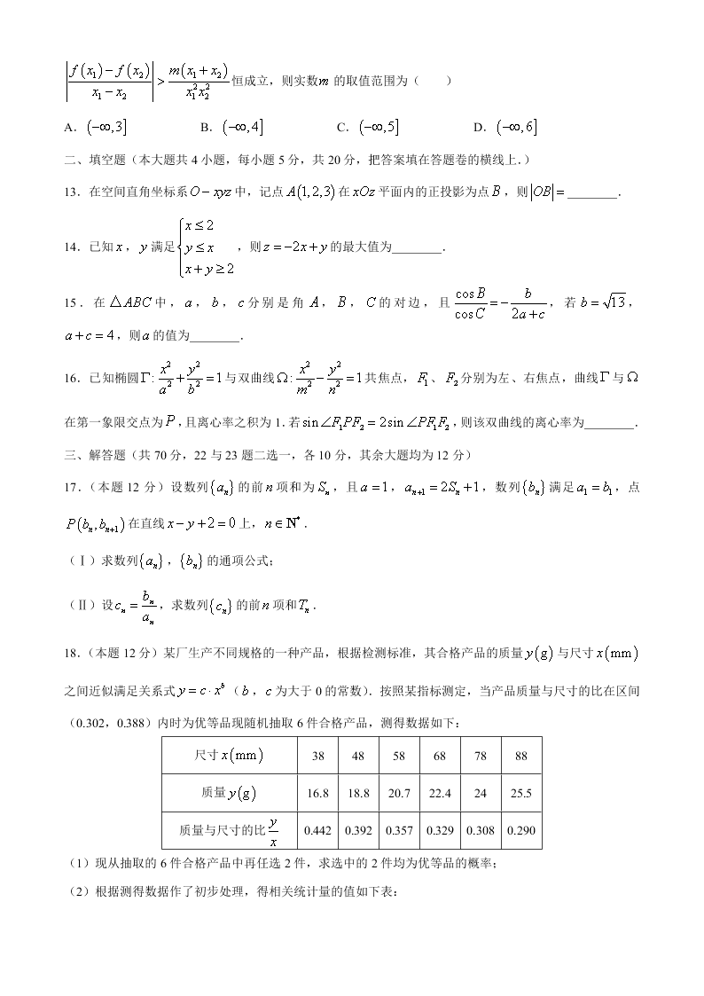 四川省成都七中2021届高三数学（理）上学期入学考试试题（Word版附答案）