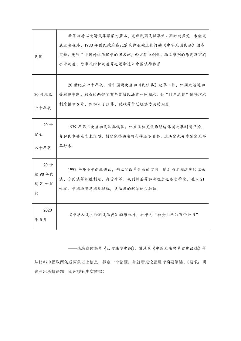 四川省棠湖中学2020-2021高二历史上学期第一次月考试题（Word版附答案）