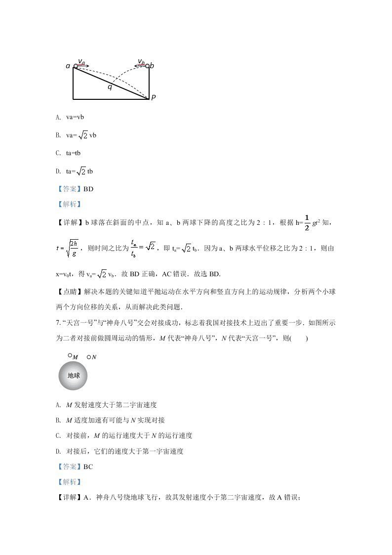 山东省潍坊市2021届高三物理上学期期中模拟试题（一）（Word版附解析）